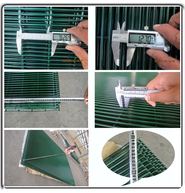 spiker style outdoor safety powder painted surface 358 welded security fencing