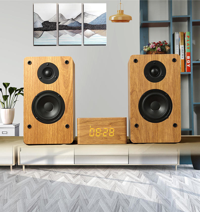 Rhythm Rechargeable Bookshelf Speakers with USB Connection and Music Function