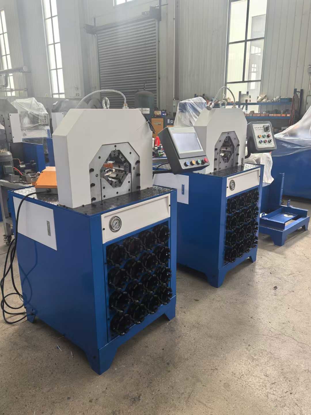 2&3 Inch Button Control Systerm 5.5kw/7.5kw 300 Pieces/H With Fast Change Moulds Tools Hydraulic Hose Crimping Machine