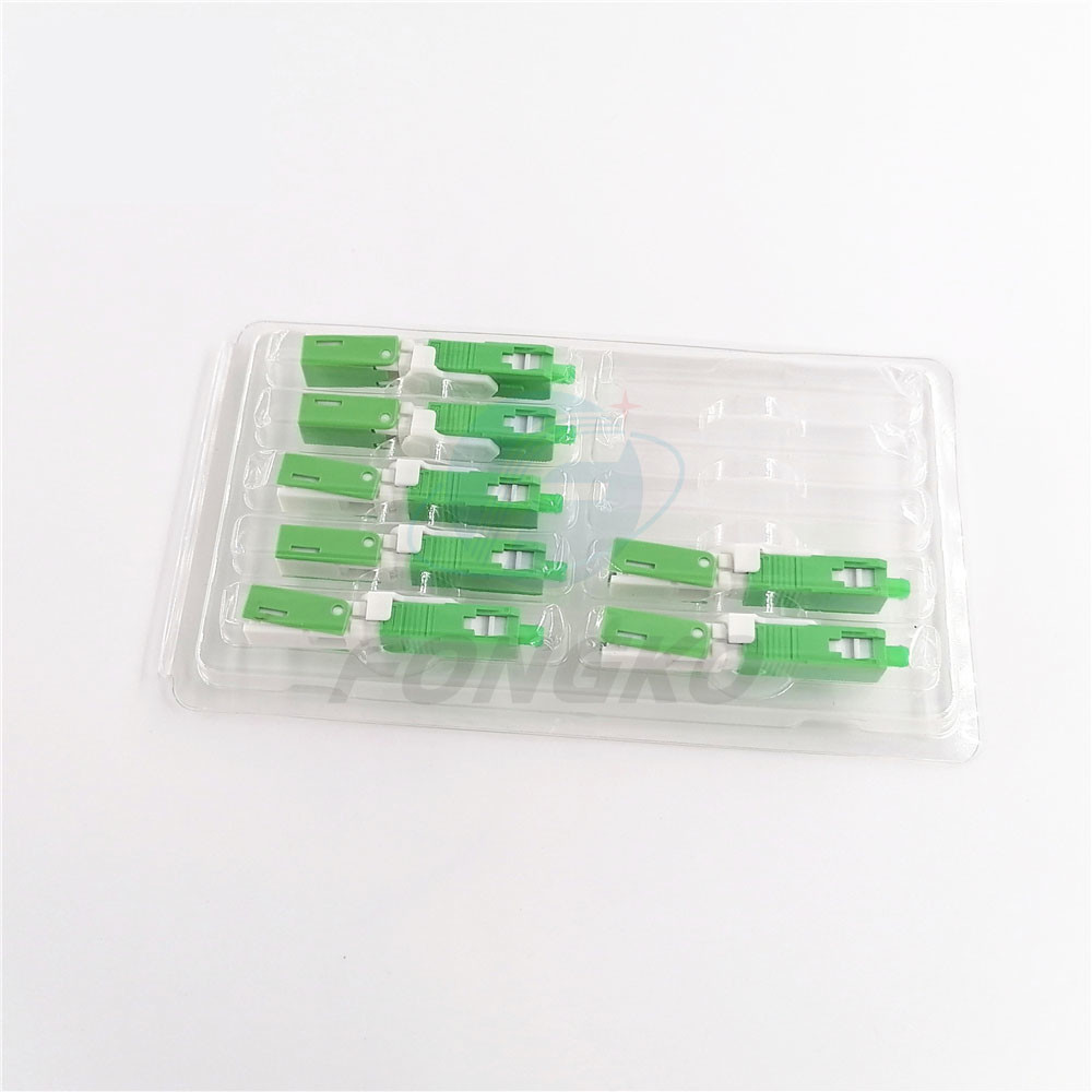 Standard Green Field Fiber Optic Fast Connector SC/APC FKSA022
