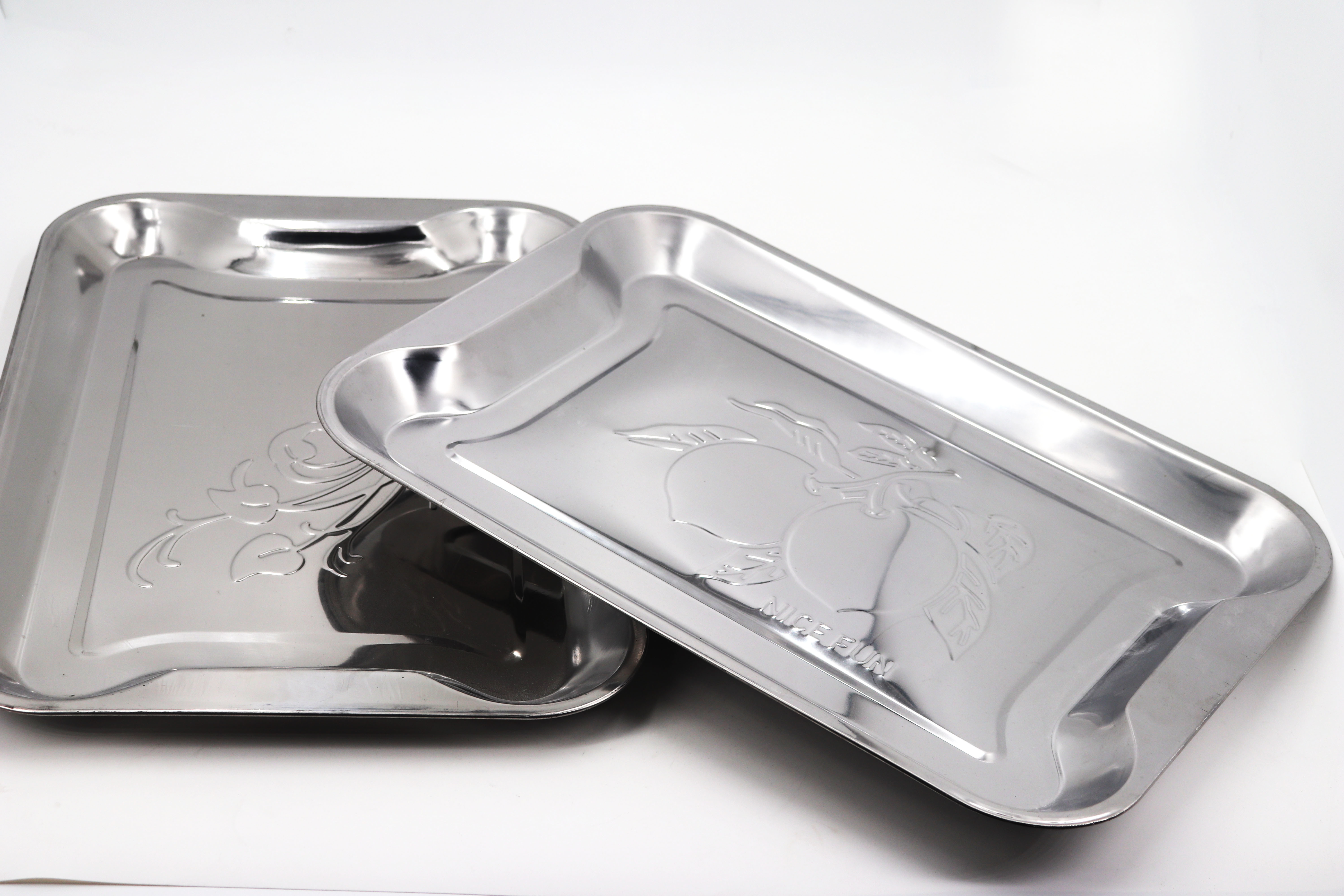 Durable Stainless Steel Rectangular Tray , Custom Stainless Steel Serving Trays
