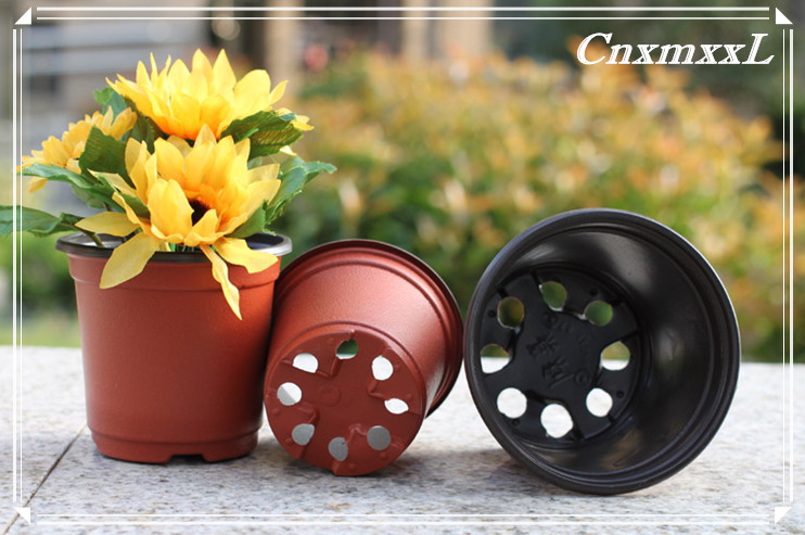 wholesale Two-color plastic flower pot for Orchid seeds