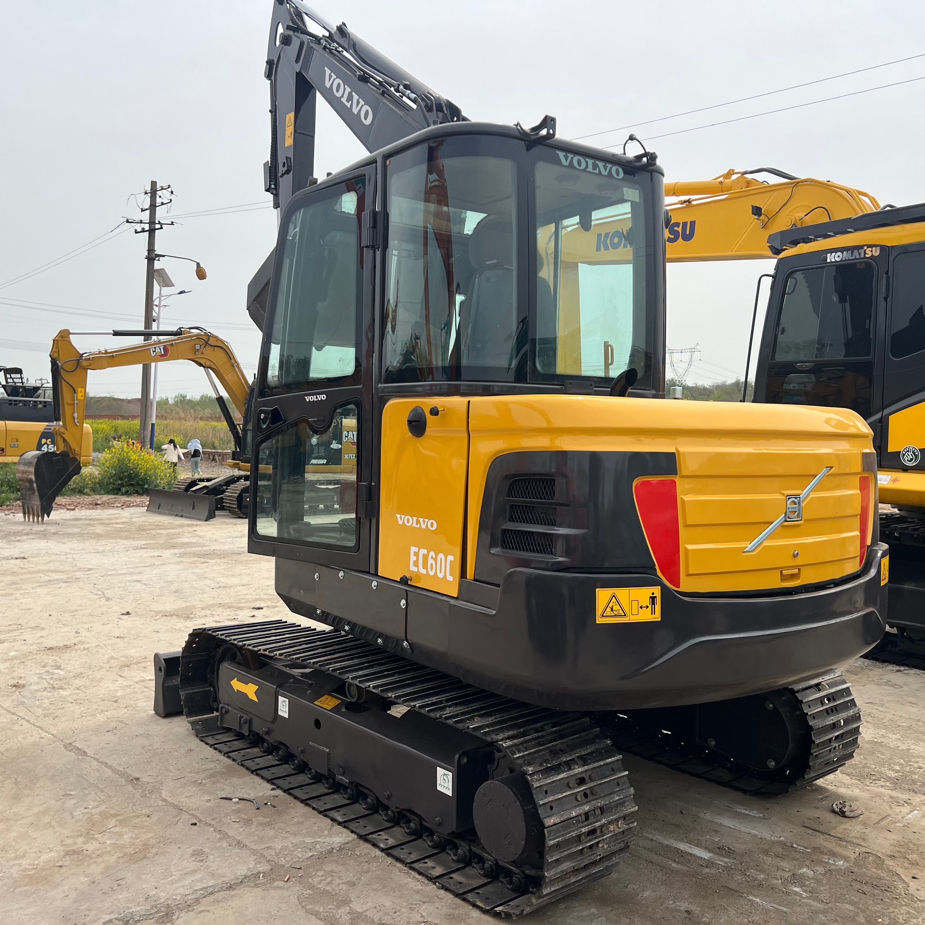 2024year Used Volvo 60 Excavators EC60C Original Second Hand Small Crawler 6ton
