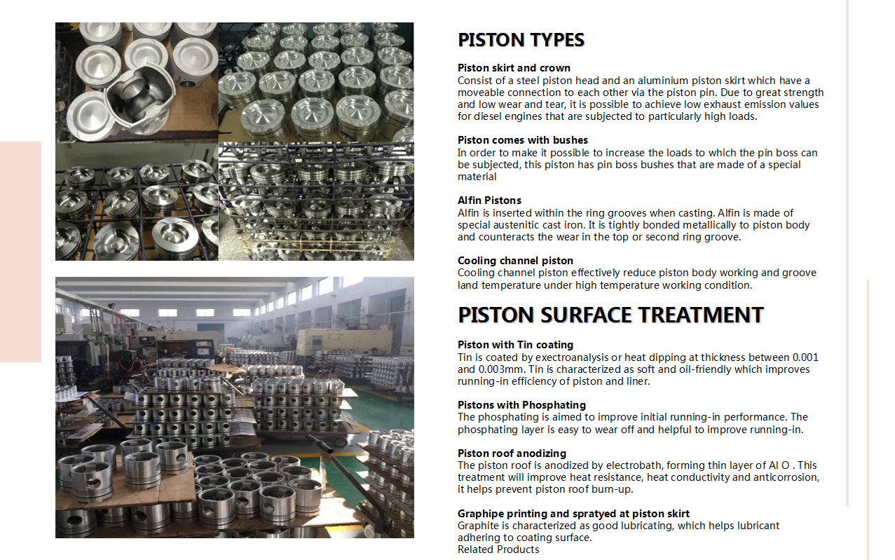 Engine Spare Parts Piston With Piston Rings 2L-NEW For Toyota Part Piston