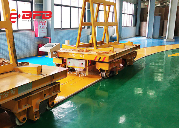 Curved Rails 500T Load 20m/Min Motorized Transfer Trolley