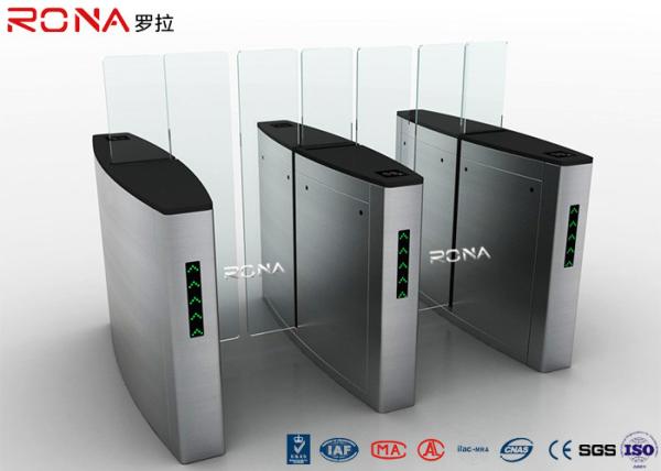 Electronic Security Sliding Turnstile Gate 304 Stainless Steel Material CE
