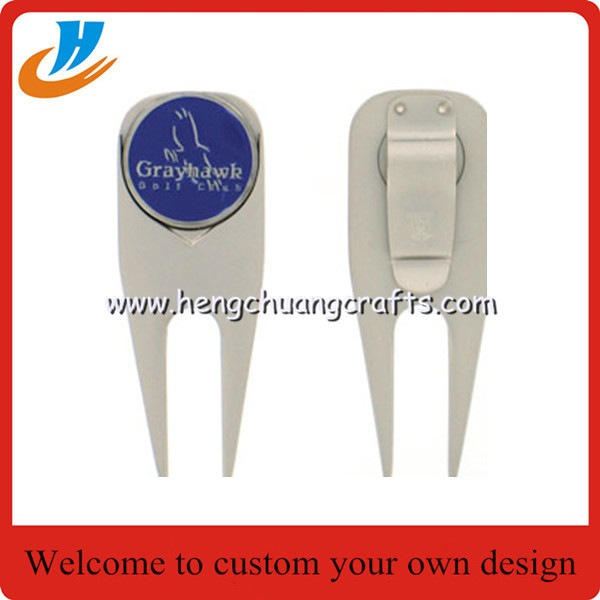 China metal crafts factory specialized in golf magnet ball clips marker