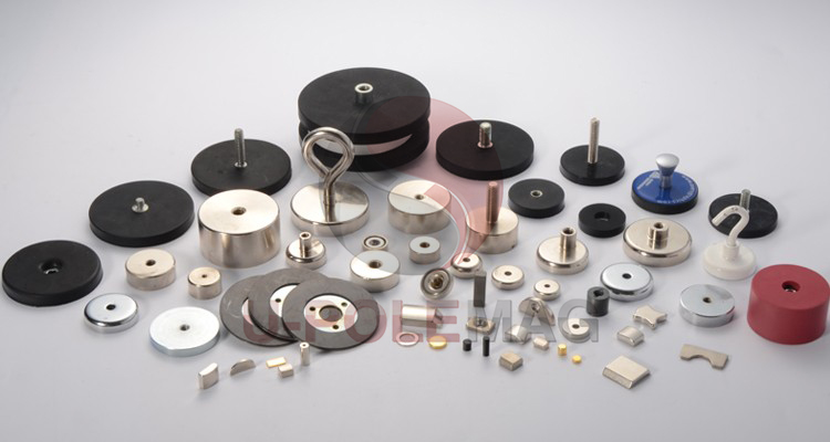 Customized Rectangular Square Pot Magnet with M10 Eyebolt Screw and 330lbs Pull Force