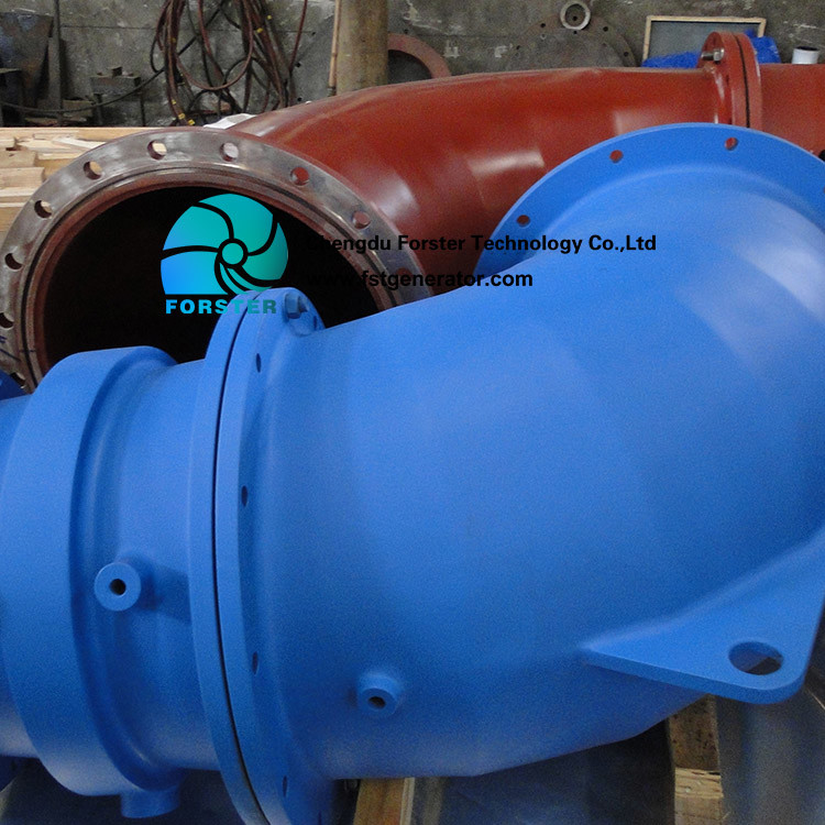 Large Flow Medium Head Horizontal Water Turbine , Francis Hydro Turbine 160kw-500kw