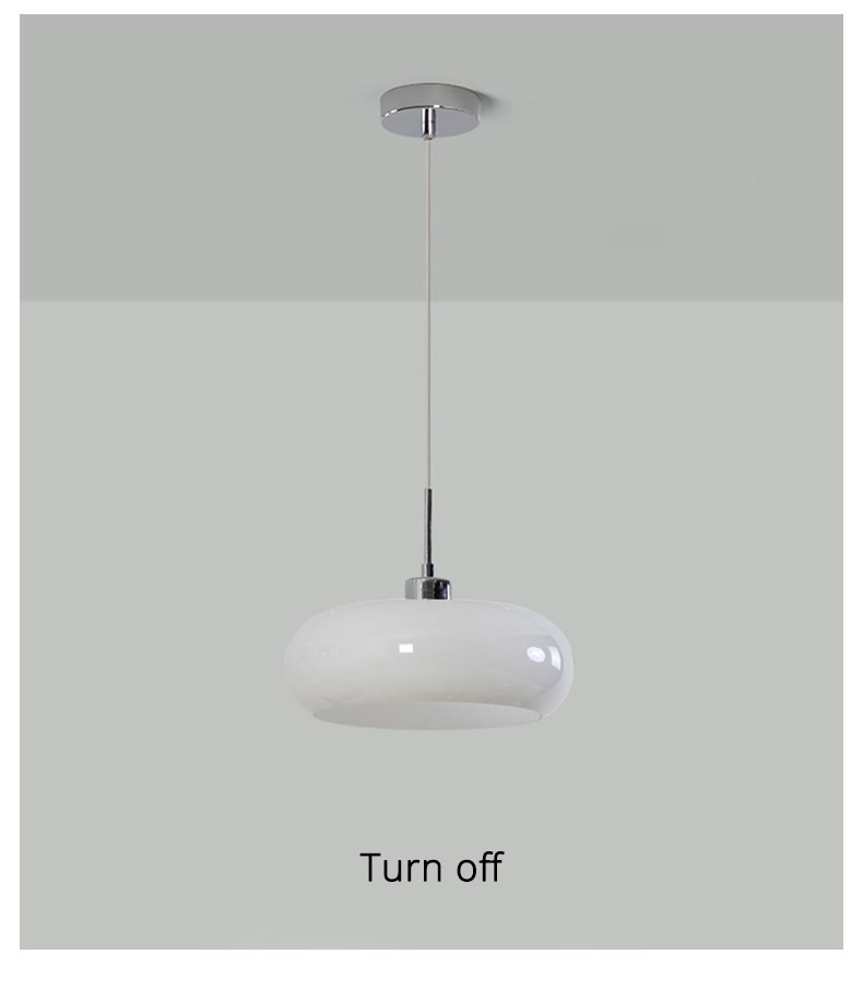 Bauhaus Pendant Light Retro Dining Room Hanging Light Cream Custard Tart Light(WH-AP-556)