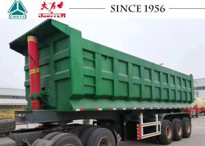  High Durability 40 CBM End Dump Trailer With 3 Axle For Copper Transportation Manufactures