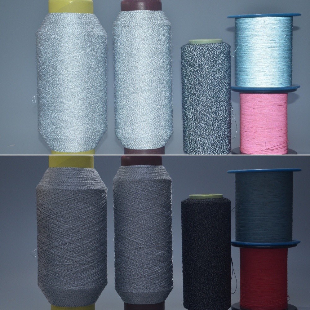 0.2MM Natural Gray Color High Light Reflective Strip Reflective Thread Reflective Yarn
