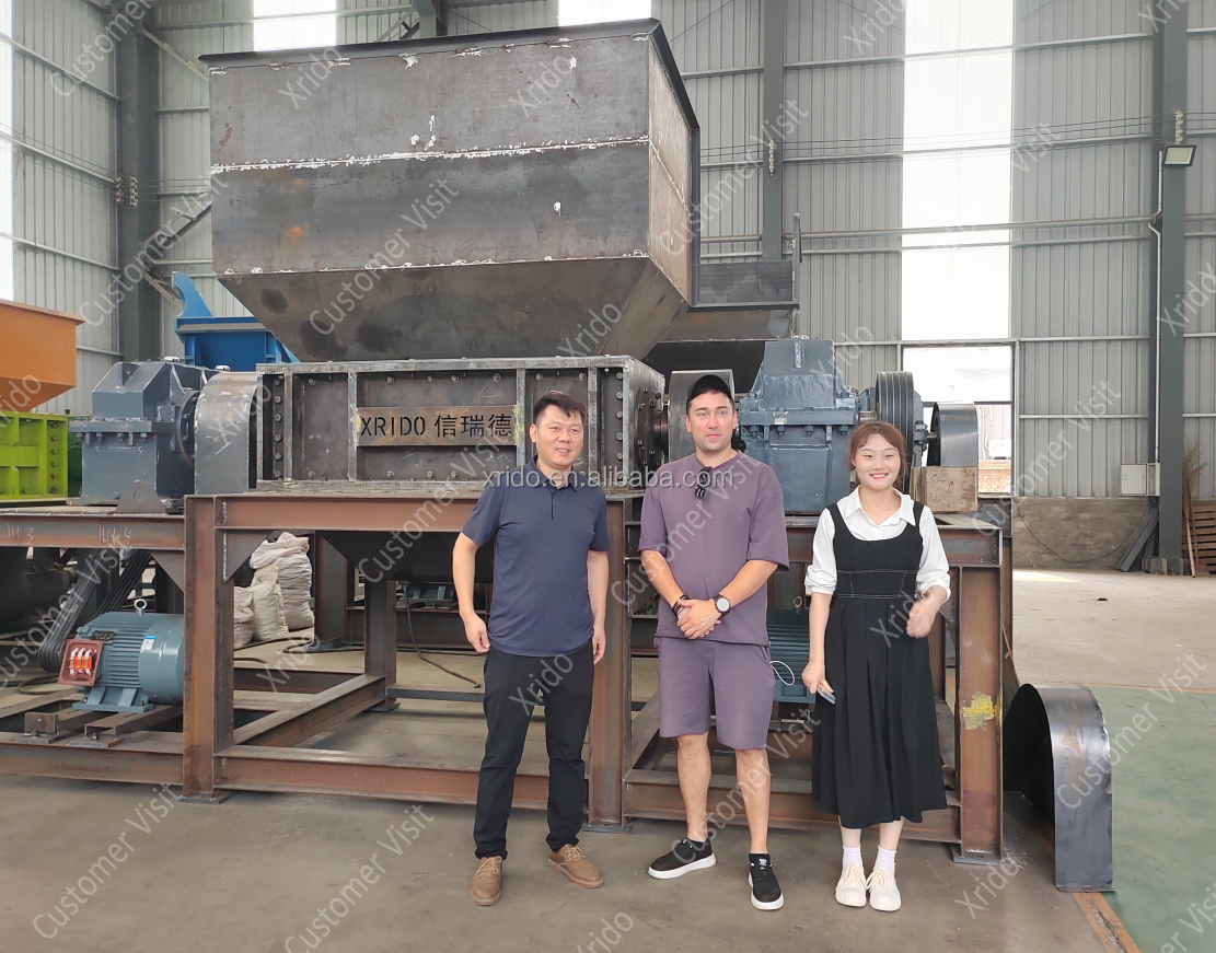 Industrial Metal Shredder Plastic Film Plastic Shredder Machine Waste Plastic pp Pe Baled Film Shredder