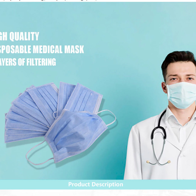 Soft OEM FDA Face Mask With Elastic Ear Loop