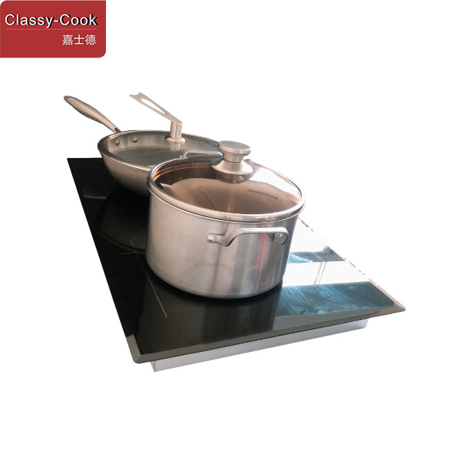 5200 Watt Vitro Ceramic Double Top Induction Stove 750*450mm Size