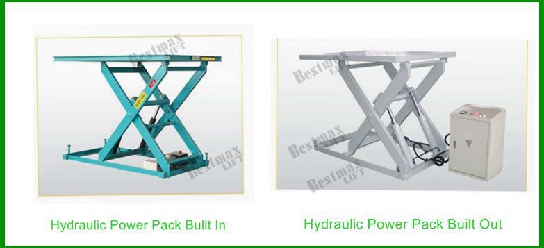 3000Kg Loading Capacity Hydraulic Stationary Scissor Lift 1.6M