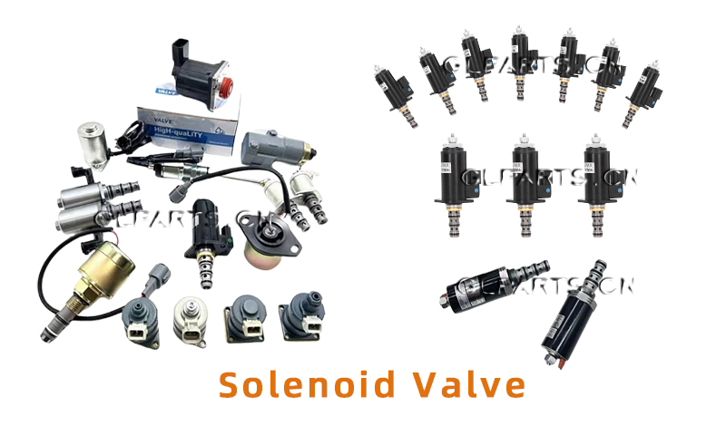 20Y-60-32120 20Y-60-32121 Excavator Solenoid Valve For Komatsu PC220-7 PC200-7 PC300-7