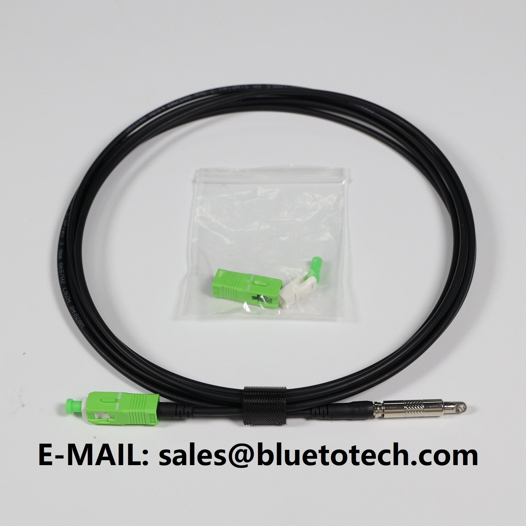 MTC Pushable Fiber Optic Patch Cord SC/APC Field Shield Fiber Pathway Push-Pull Type