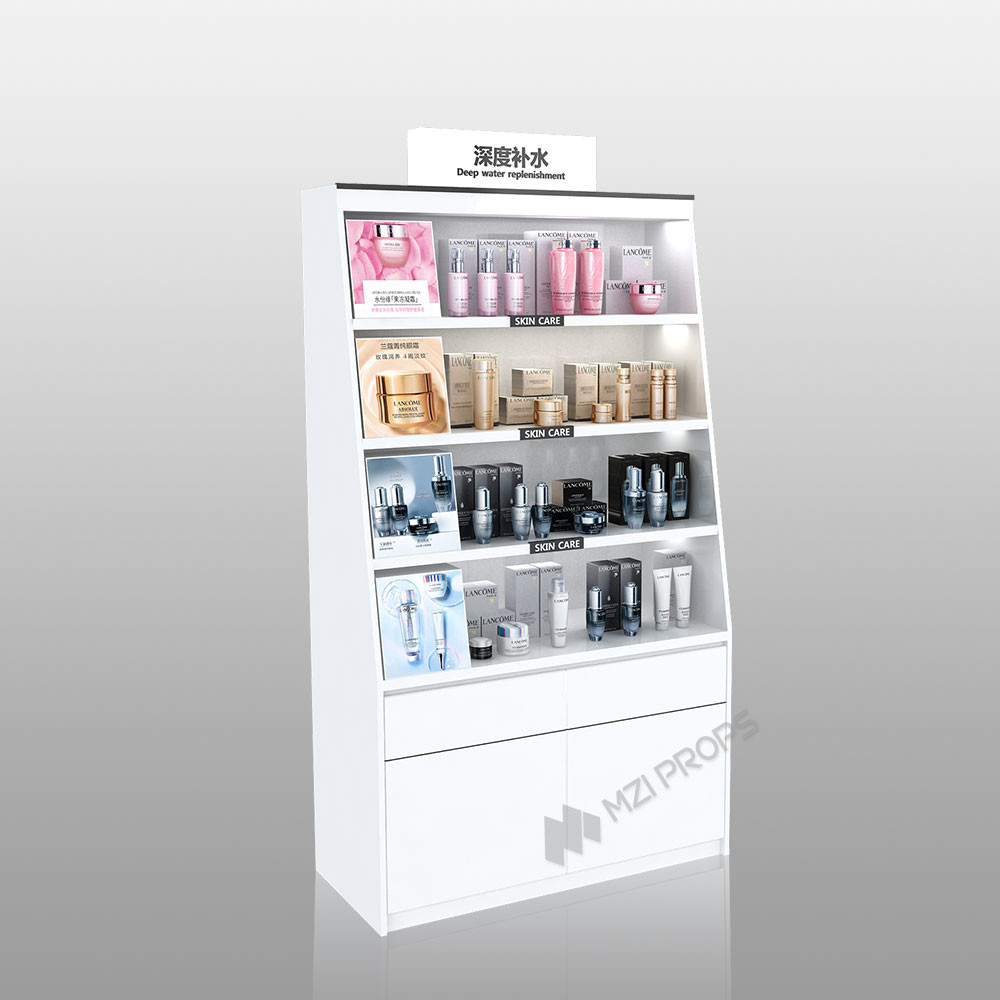 ZhMS-V6 Adjustable Light Source Skincare Display Cabinet with Soft Film Light Box