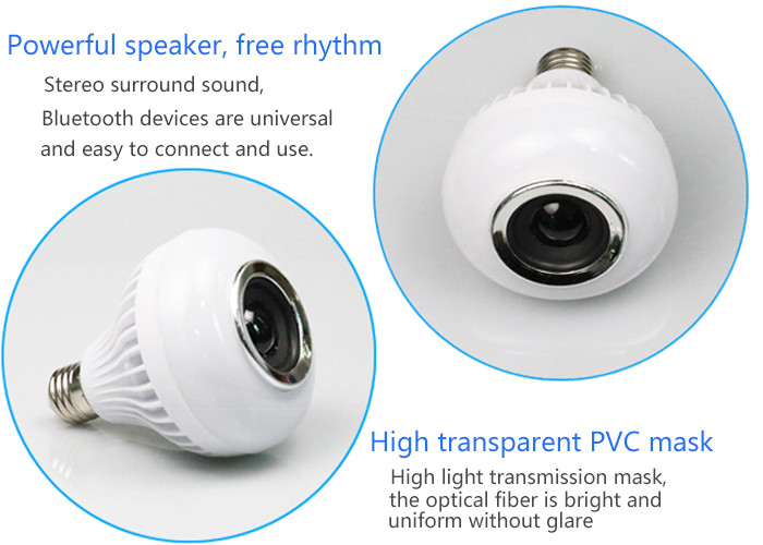 Bedroom E27 Bluetooth Bulb Music Playing Light Bulbs 500LM 4 Lighting Modes