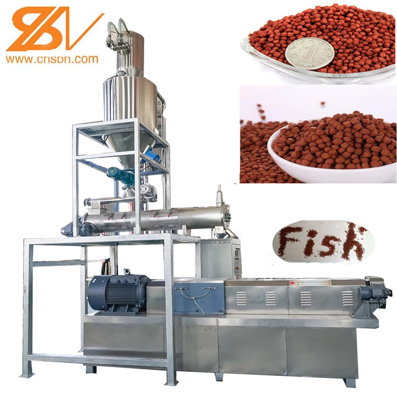 50*4*5m SUS201 320kw 3t/H Fish Feed Pellet Machine