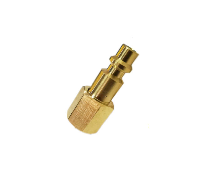 1/4 In. NPT IM Brass Female Plug For Connecting Air Tools