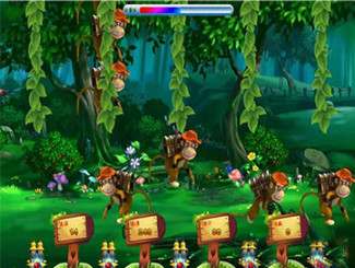 Monkey Climbing Lottery Upright Arcade Machine , Video Coin Op Arcade Machines