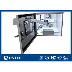 China Outdoor Printer Cabinet, Pole-Mounted IP55 Enclosure, W340×D440×H300mm, Cooling Fan, Suitable for Toll Stations,and Farm Monitoring Stations on sale