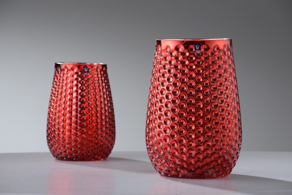 Handmade Within Plating Spray Inisde Glass Vase For Home Decor