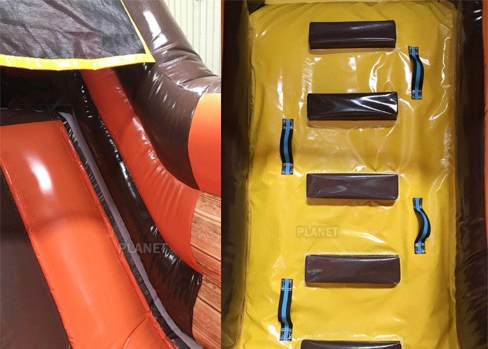 0.5mm PVC Tarpaulin Inflatable Pirate Ship Water Slide Kids Playing