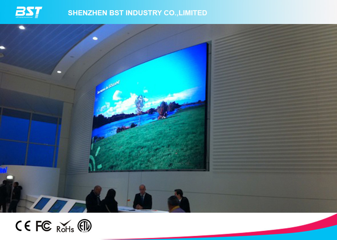 P5mm Indoor Curved LED Display screen, SMD2121 full color led screen for TV station