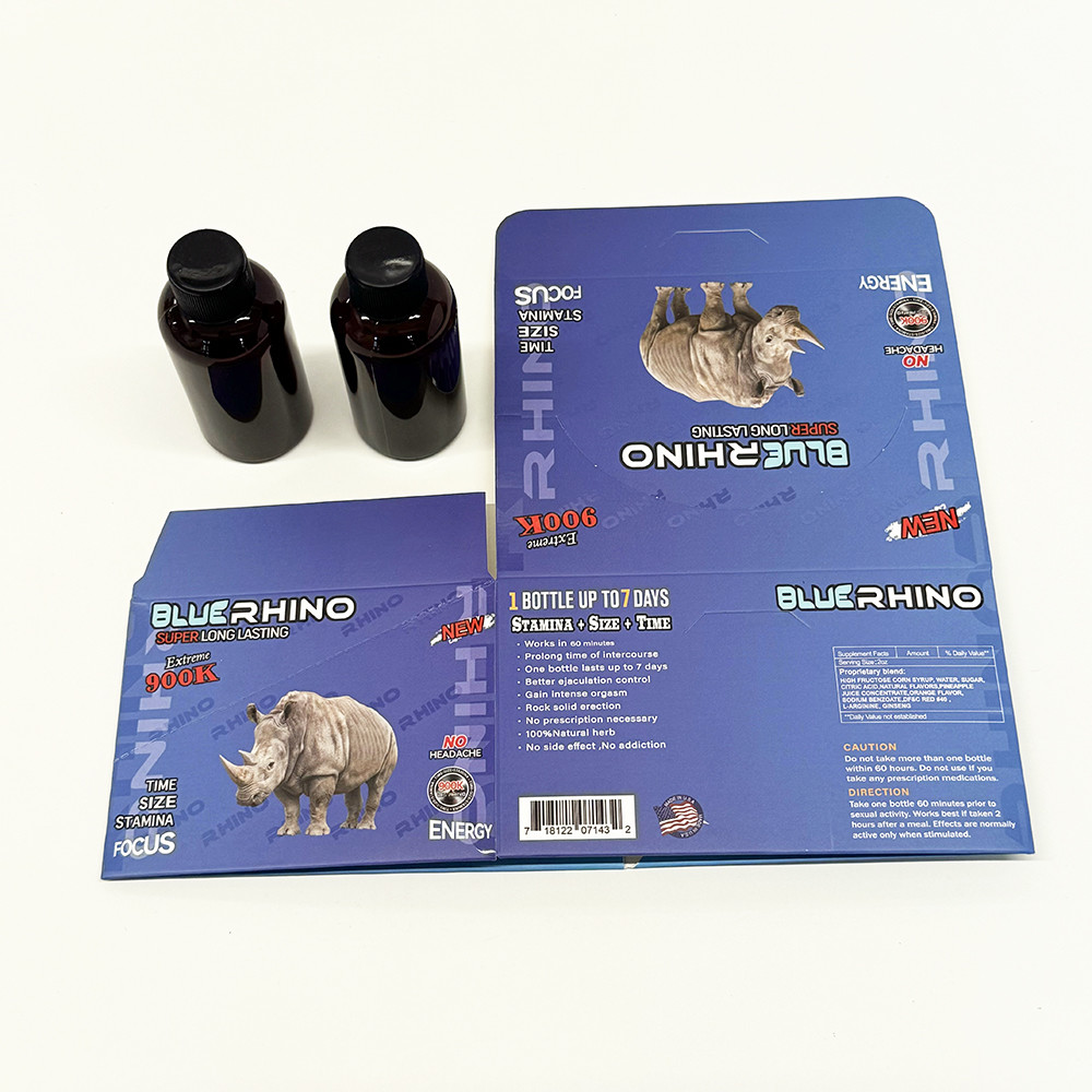 Male Enhancement Pills Rhino 69 Packaging Paper Box With Customized Function