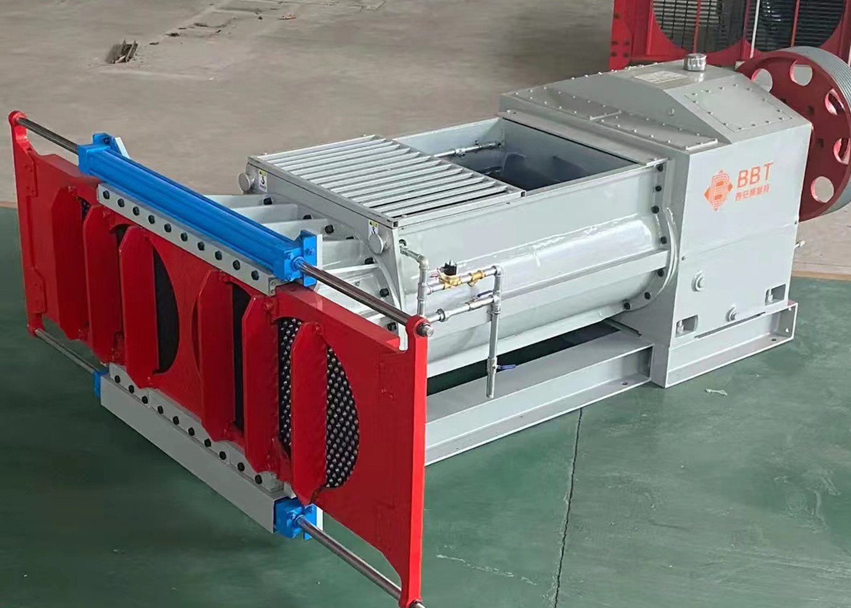 Raw Material Double Shaft Mixer / Clay Mixer Machine For Homogenization