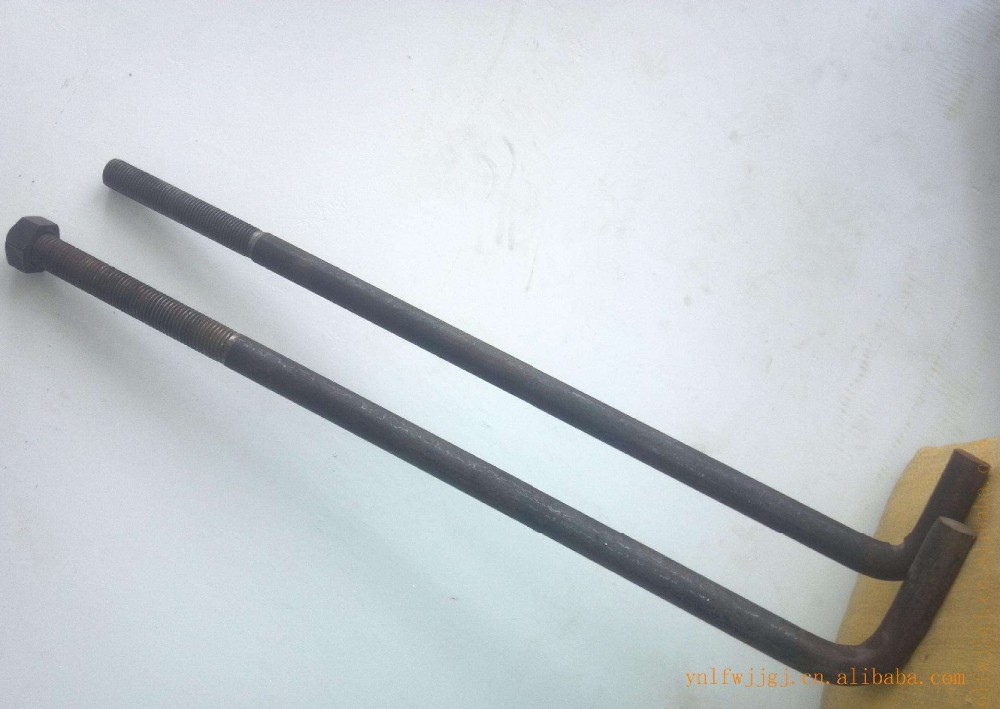 Metric Steel J /L Type Foundation Anchor Bolt The Perfect Choice for Construction