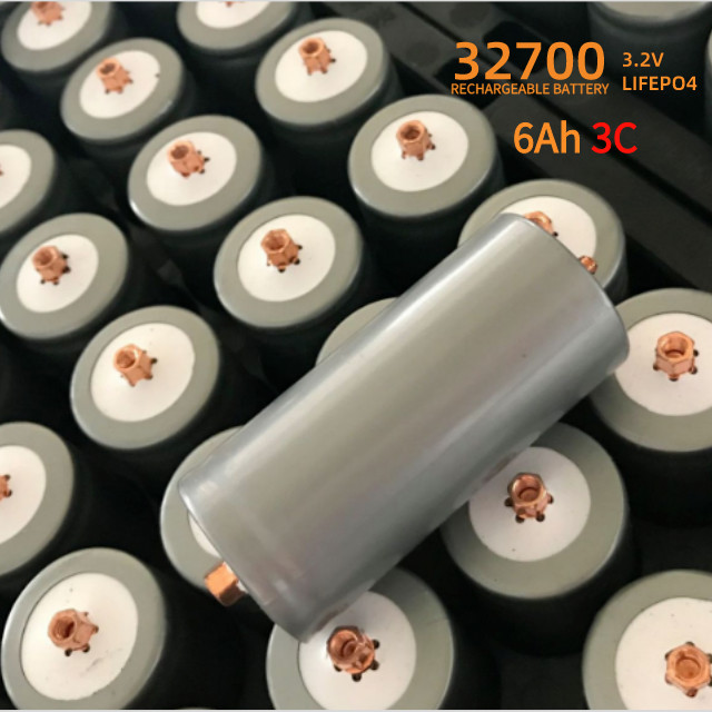 32700 Lifepo4 Cylindrical Cell 3.2V 6Ah Solar Energy Storage Batteries