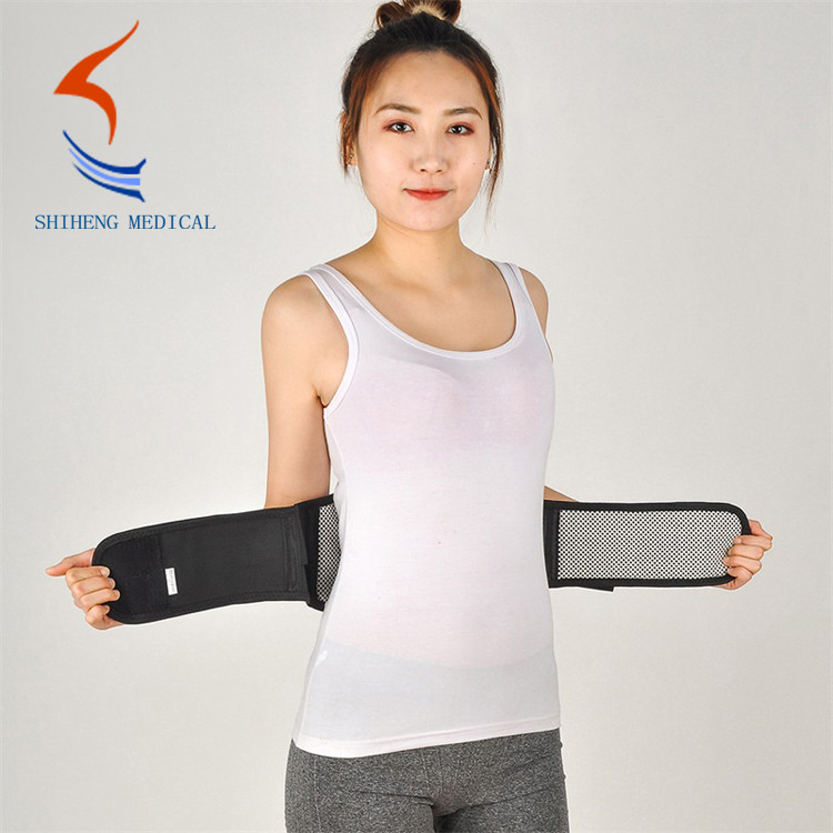 Self heating waist support belt with magnetic S M L size widely used