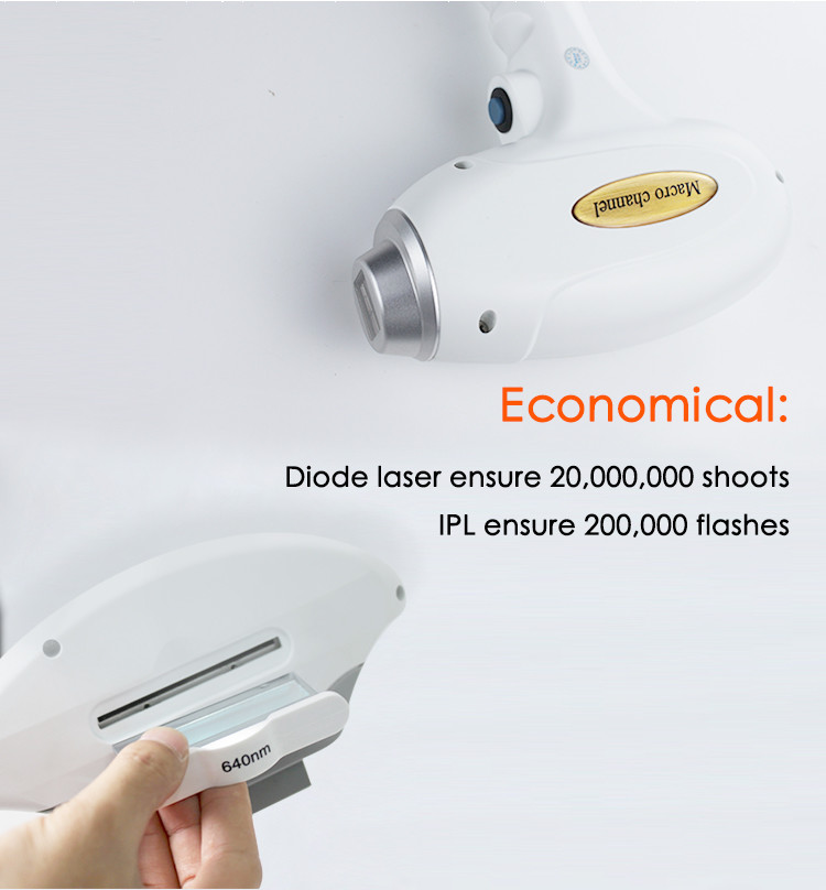 Professional IPL and 808nm Diode Laser Multifunction Beauty Machine for Hair Removal