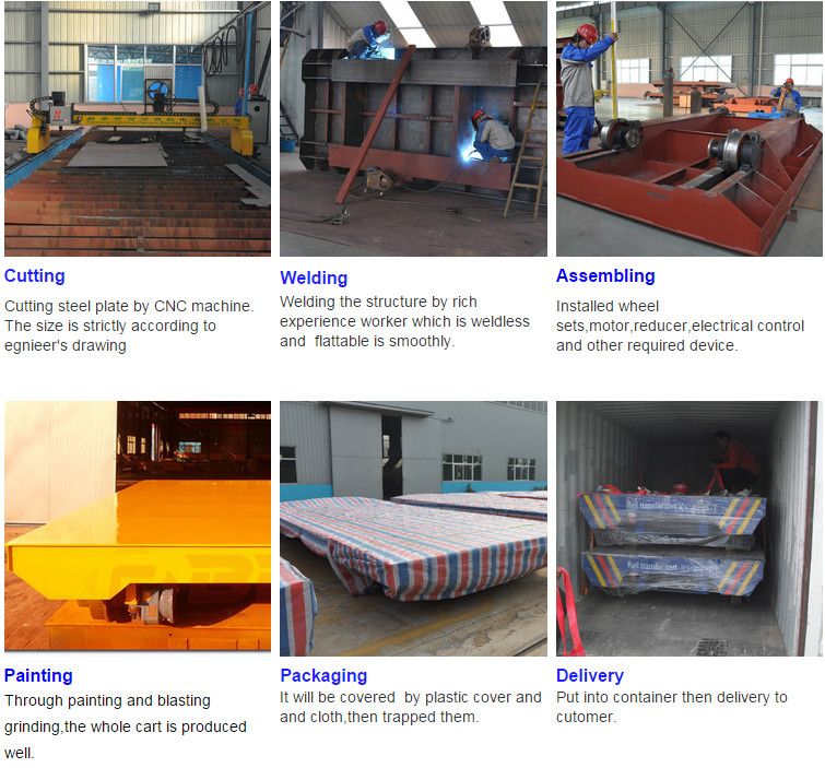 20t Capacity  Large Bearing Steel Industry Warehouse Work Battery Transfer Cart For Material Handling