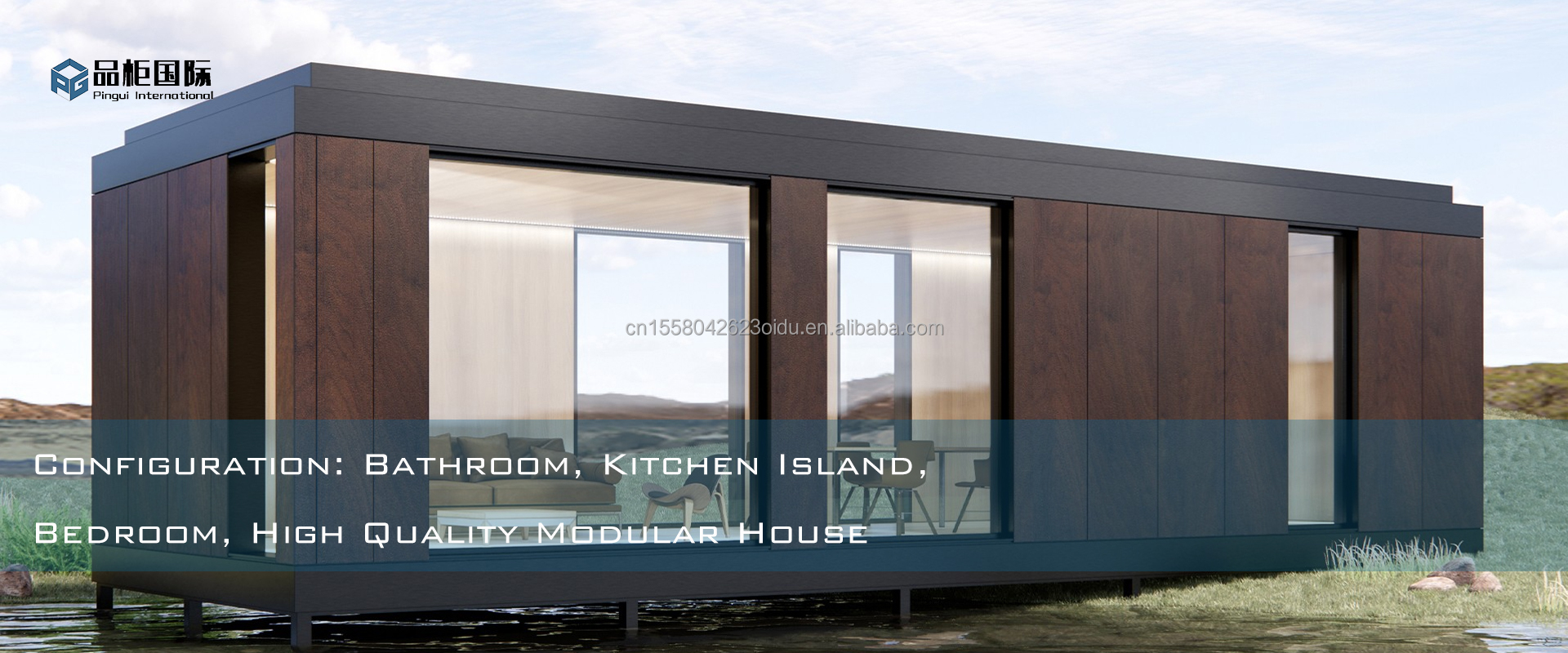 Outdoor Wooden Container Home Luxury Garden Tiny House with 2-3 Bedrooms for Families and Hotels Aluminum Alloy Windows
