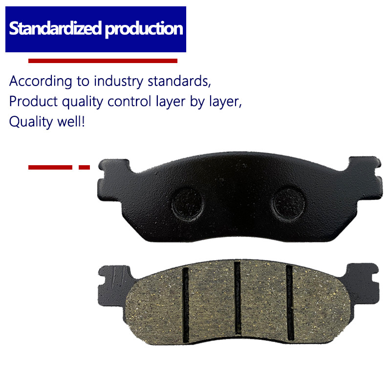 0.5 lbs Semi Metallic Kawasaki Motorcycle Brake Pads Set Easy Installation Front Rear Black Color