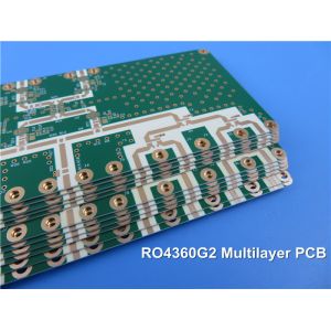  High Frequency 8mil RO4360G2 Rogers PCB Board For Small Cell Transceivers Manufactures