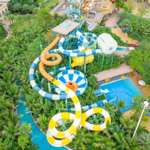 Quality Public Water Amusement Equipment Is Customized by Commercial Large Slides and Long Slides of Water Park Attractions. for sale