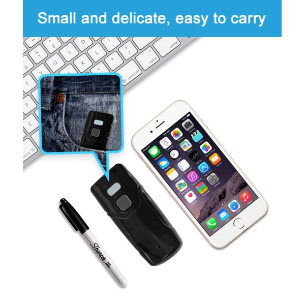 Mini Qr Code Reader Usb 2.4ghz & BT 2d Wireless Barcode Scanner Qr Code Reader Scanner