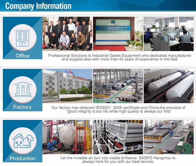 99.6% Industrial Oxygen Generating Machine Air Separation Argon Plant KDON-50/100