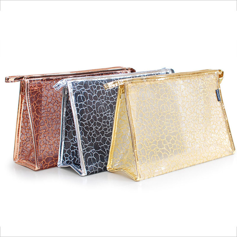 Fashion Custom Stone Pattern Pvc Cosmetic Toiletry Bag