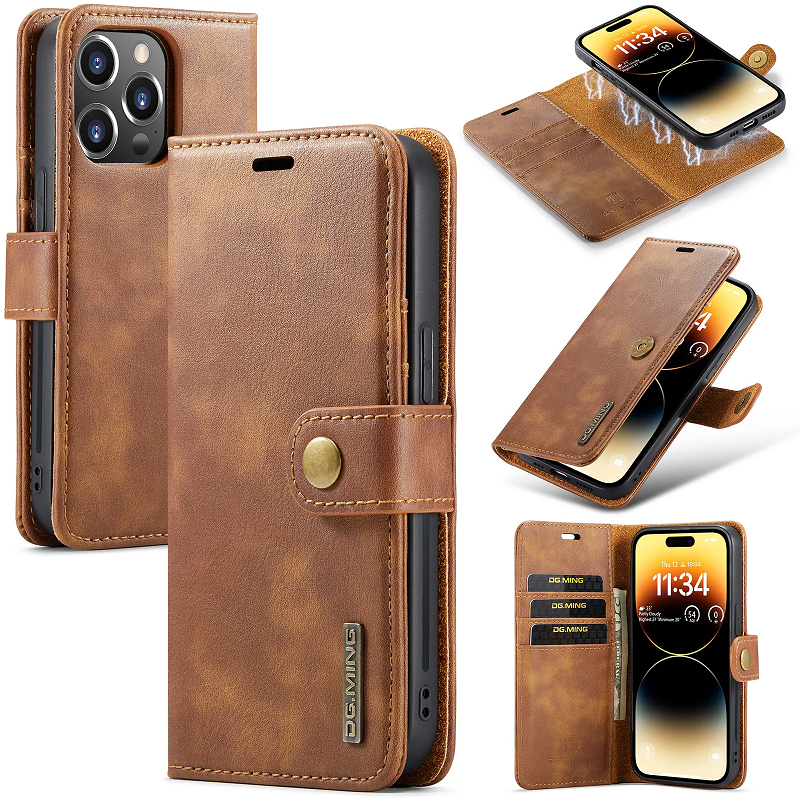 Pu Leather Mobile Phone Cases for Iphone 15 Pro Max Business Design Style with Card Slot and Customized Logo