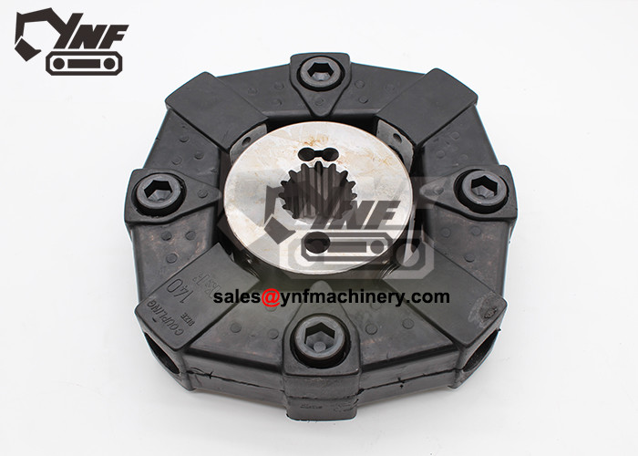 PC03-21C Excavator Coupling For Komatsu Flexible Iron Rubber Black