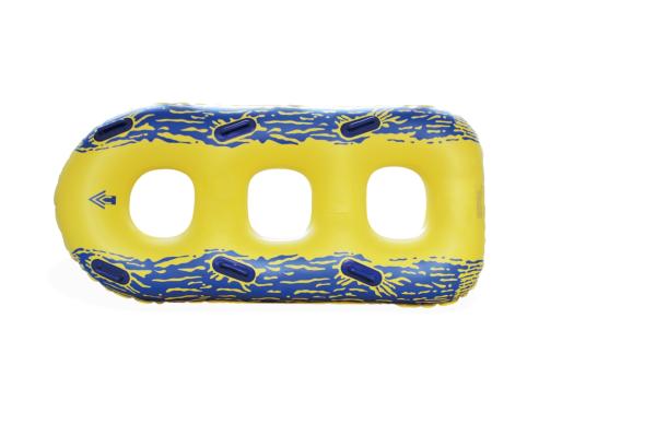 Colorful Portable 3 Person Inflatable Tube Three Person Float Tube 249cmx122cm