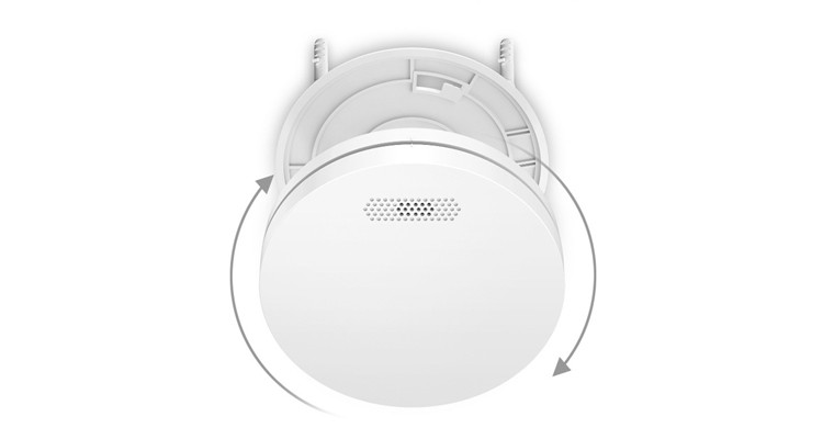 TUV CE Led Smoke Detector Alarm 10 Years Battery Operated 85db Fire Smoke Alarm With Silence Button