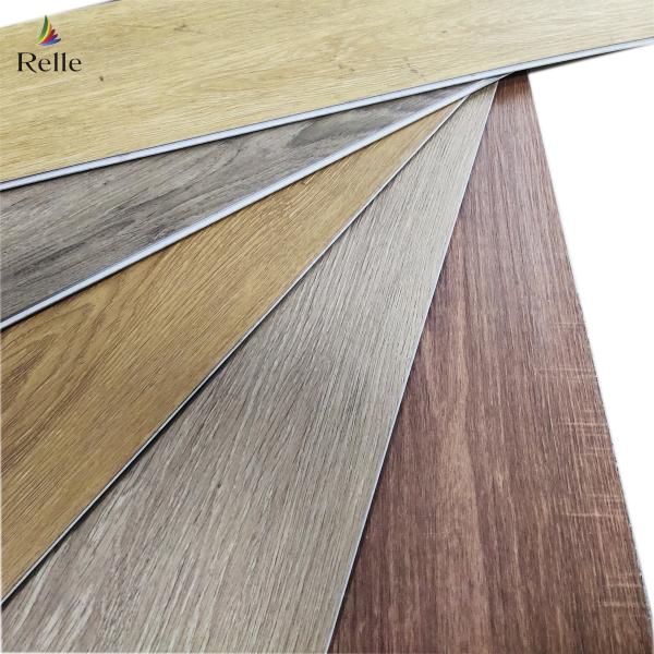 PVC SPC Flooring Wood Look Vinyl Plank 8mm Hybrid Flooring With Limestone